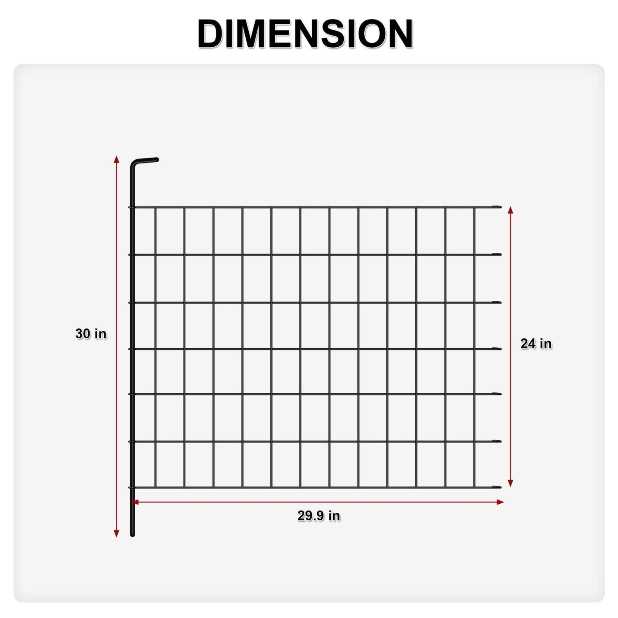 NEX™ Mesh Fence Landscape Border, 4ct.
